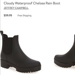 Jeffrey Campbell Cloudy Waterproof Chelsea Rain
